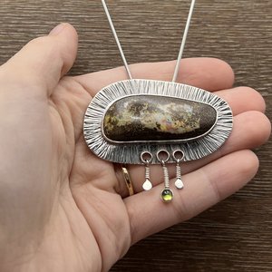 Boulder Opal Radiance Pin/Pendant