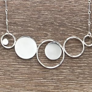 Asymmetrical Circles 3 Necklace
