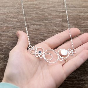 Asymmetrical Circles 1 Necklace