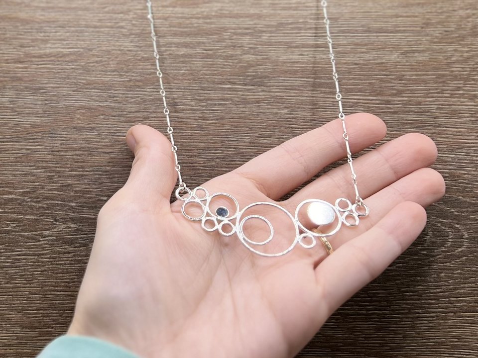 Asymmetrical Circles 1 Necklace