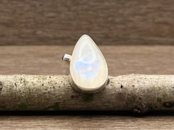 Moonstone and Kyanite Ring Size 7