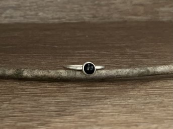 Black Onyx Stacking Ring Size 9.75
