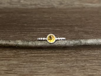 Citrine Stacking Ring Size 7.5