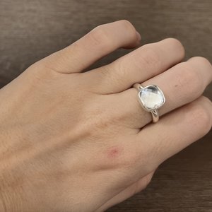 Crystal Quartz Ring Size 6.5