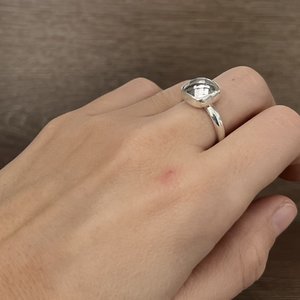 Crystal Quartz Ring Size 6.5