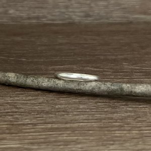 Thin Low Dome Wedding Ring