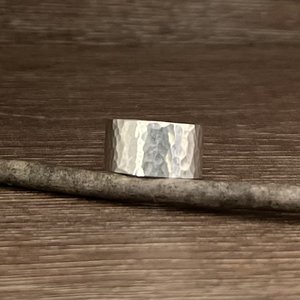 Sterling Silver Dimpled Cigar Band