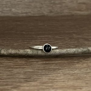 Black Onyx Stacking Ring Size 9.75
