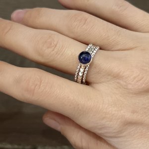 Iolite Stacking Ring Size 8.25