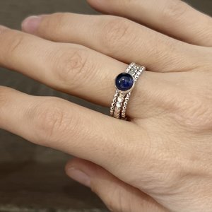 Iolite Stacking Ring Size 8.25