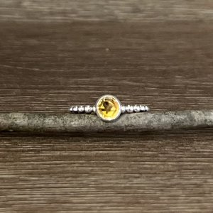 Citrine Stacking Ring Size 7.5