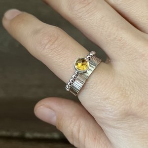Citrine Stacking Ring Size 7.5
