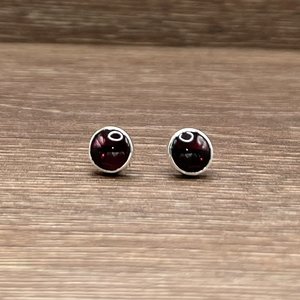 Garnet Studs