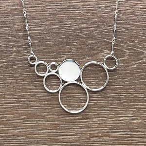 Asymmetrical Circles 2 Necklace