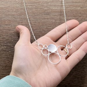 Asymmetrical Circles 2 Necklace