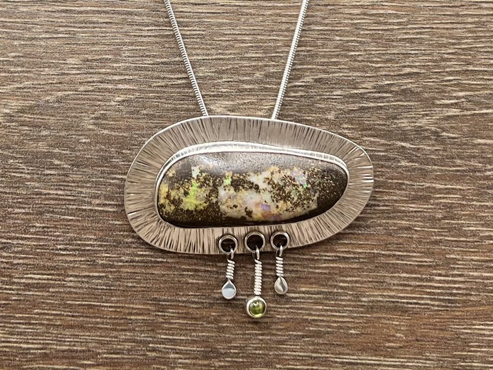 Boulder Opal Radiance Pin/Pendant