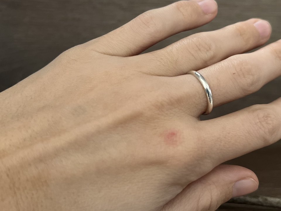 Thin Low Dome Wedding Ring