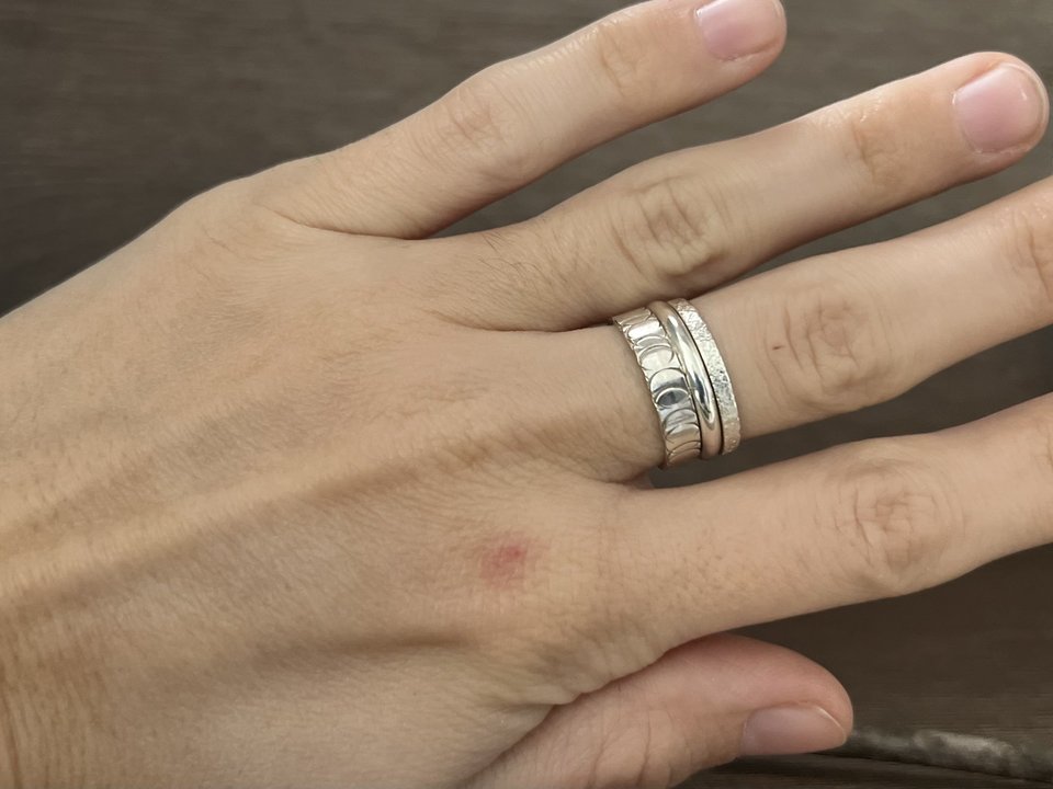 Thin Low Dome Wedding Ring