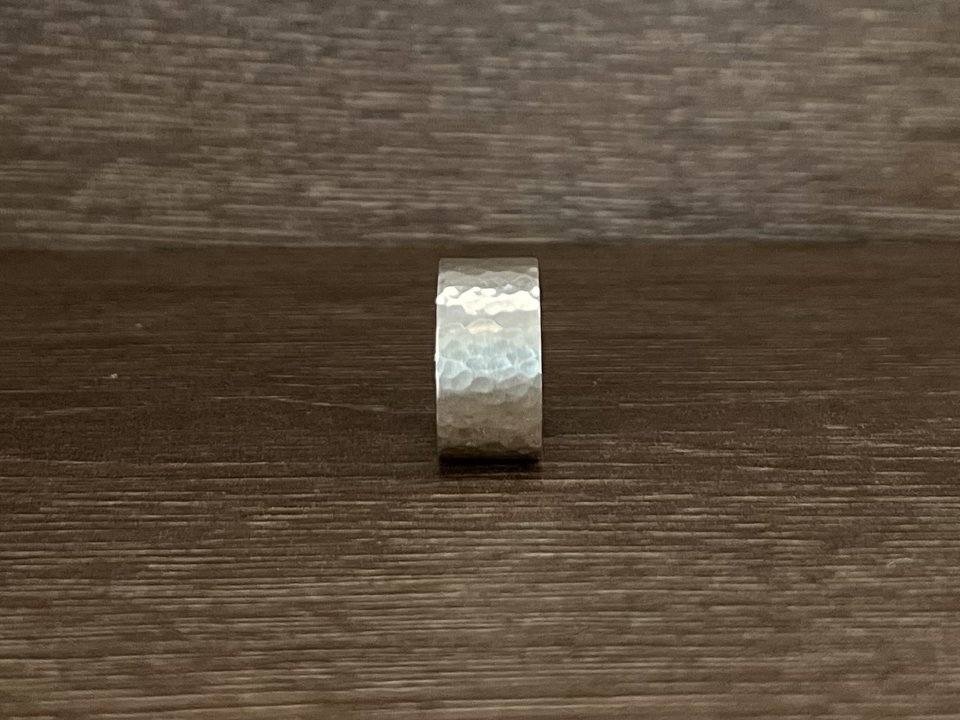 Sterling Silver Dimpled Cigar Band
