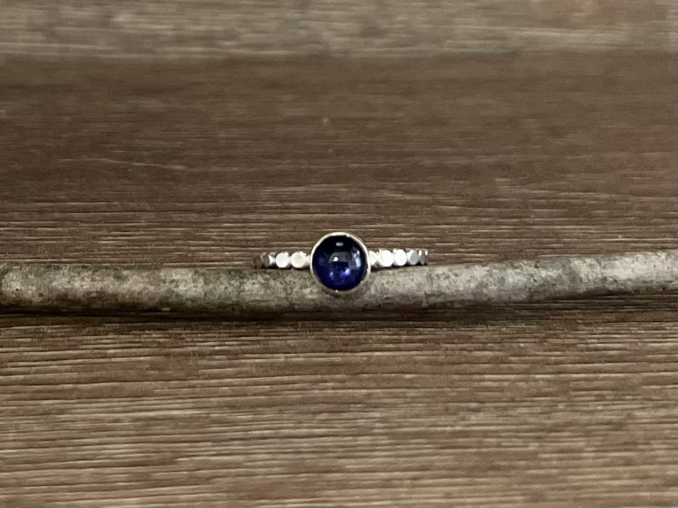 Iolite Stacking Ring Size 8.25
