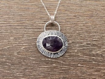 Purple Sapphire Radiance Pendant