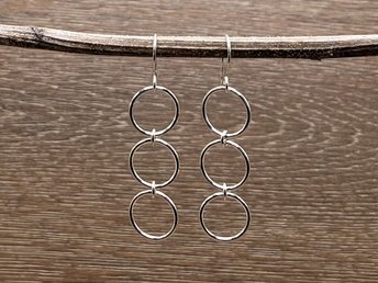 3 Large Circles Earrings