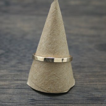14k Gold Thin Stacking Ring