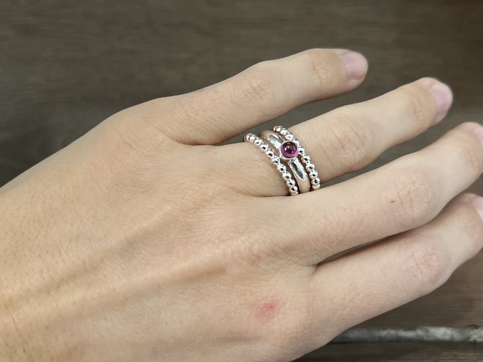 Rhodonite Ring Size 6.25