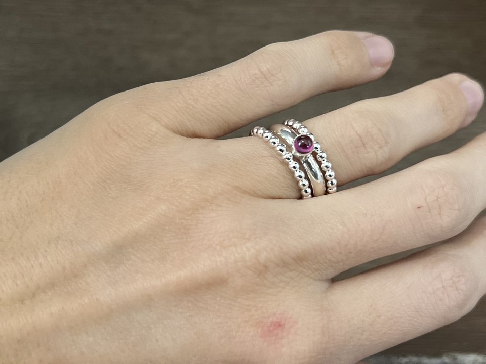 Rhodonite Ring Size 6.25